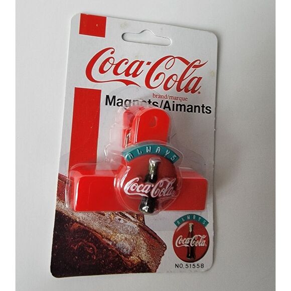 Vintage Coca Cola Chip Clip Fridge Magnet 1995 NOS No.51558 - Picture 8 of 12